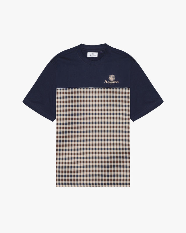 ACTIVE CLUB CHECK LOGO T-SHIRT