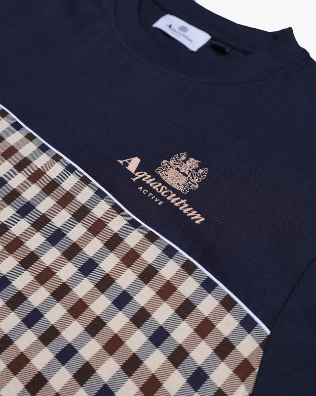 ACTIVE CLUB CHECK LOGO T-SHIRT