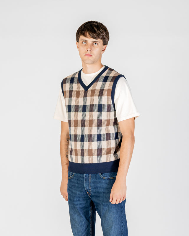 ACTIVE CLUB CHECK VEST