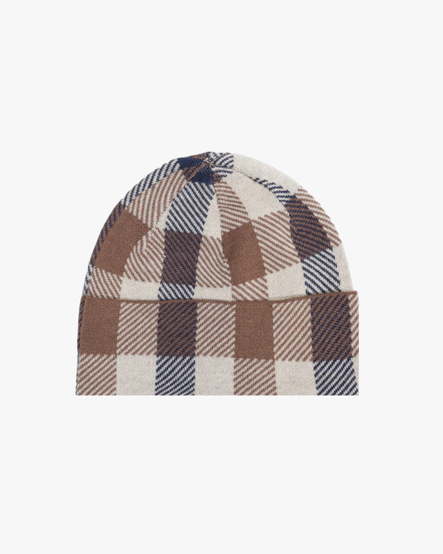 Aquascutum Active ACTIVE MACRO CHECK BEANIE MACRO CLUB