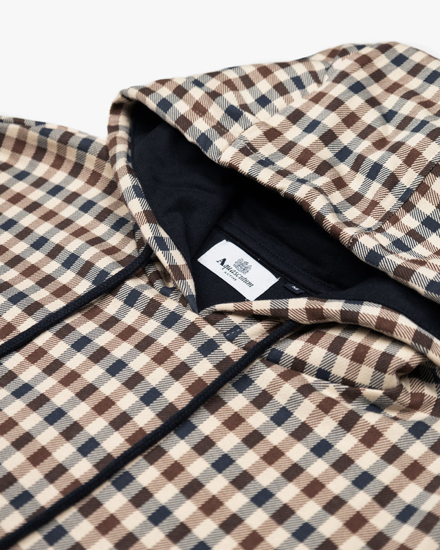 Aquascutum Active ACTIVE CLUB CHECK HOODIE