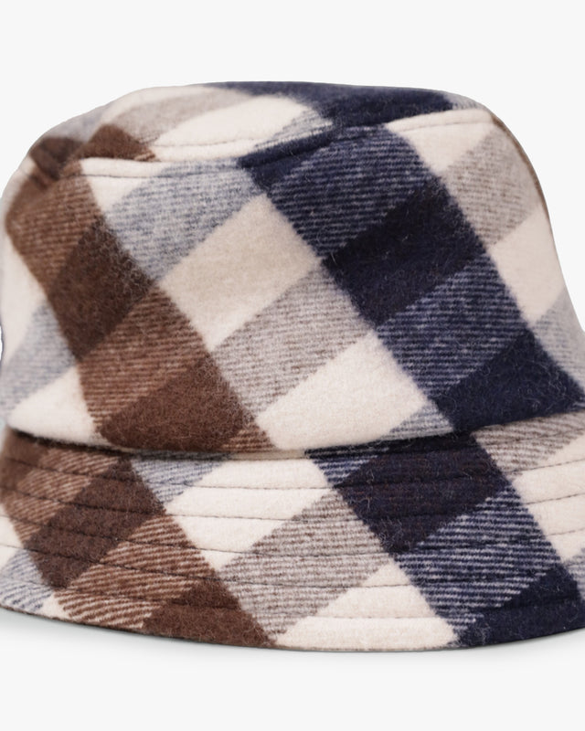 Aquascutum Active CLUB CHECK BUCKET HAT