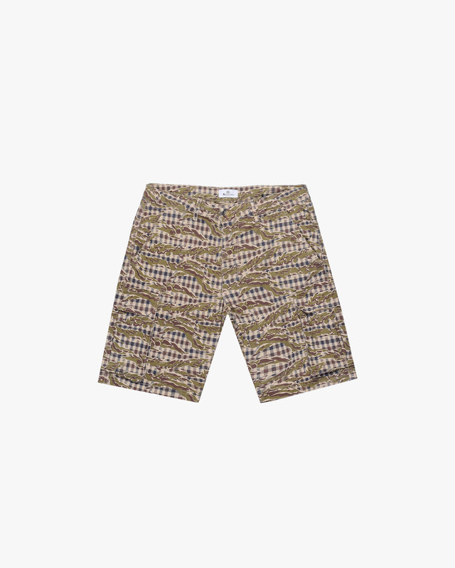 CAMO CLUB CHECK SHORT CARGO