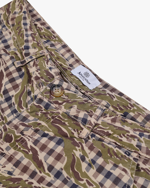 CAMO CLUB CHECK SHORT CARGO