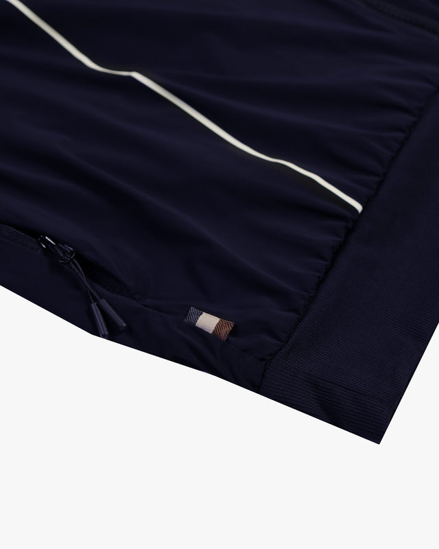 STRETCH STRIPES MOCKNECK