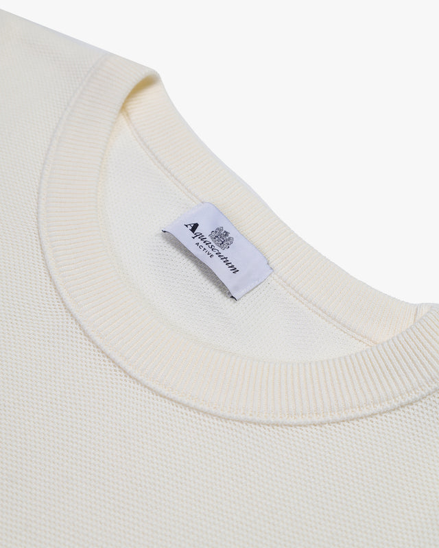 WOVEN PIQUET SWEATER