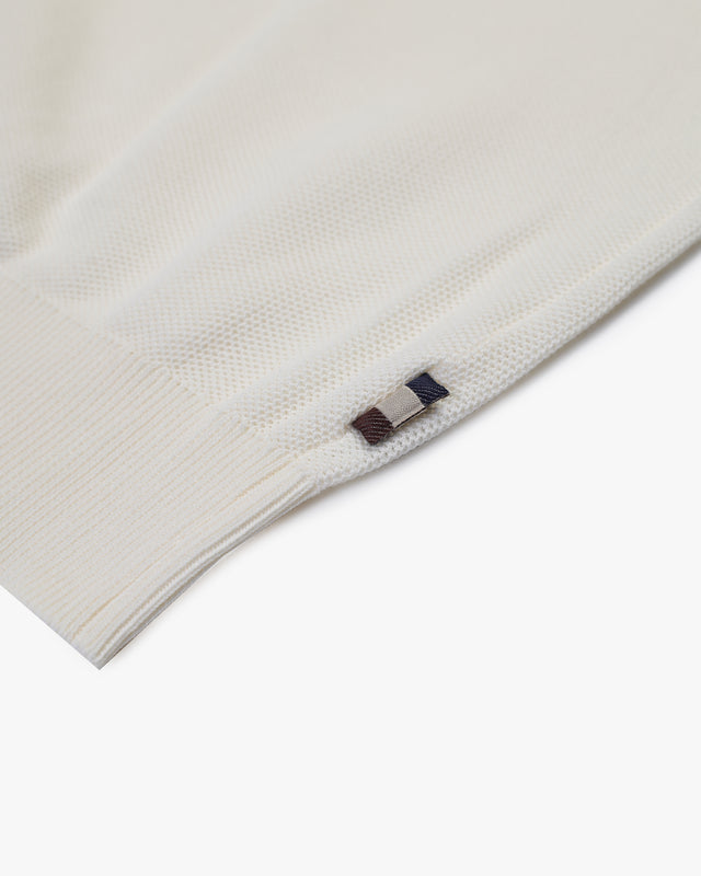 WOVEN PIQUET SWEATER