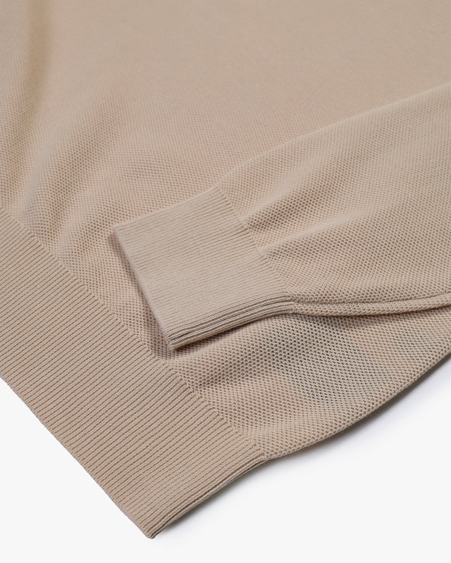 WOVEN PIQUET SWEATER
