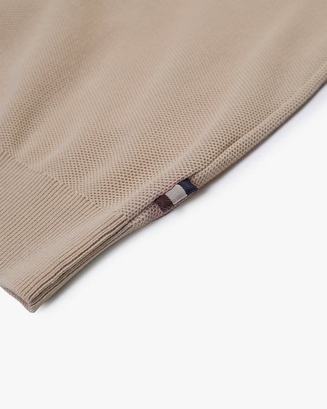 WOVEN PIQUET SWEATER