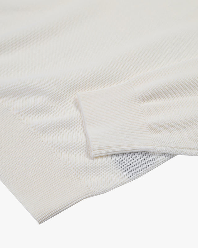 WOVEN PIQUET SWEATER