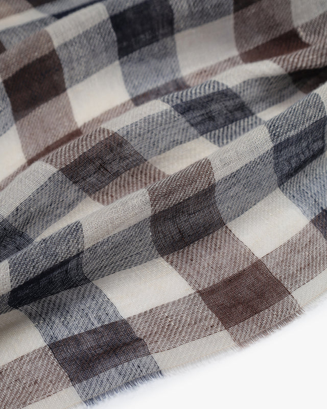 MACRO CLUB CHECK SCARF