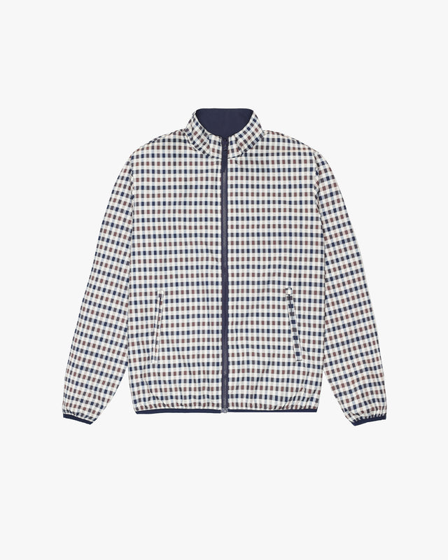MOCK NECK SAILOR REVERSIBLE JACKET