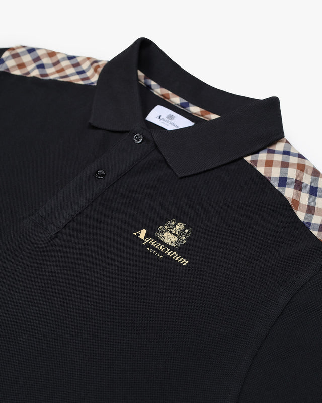 STRIPES PIQUET POLO L/S