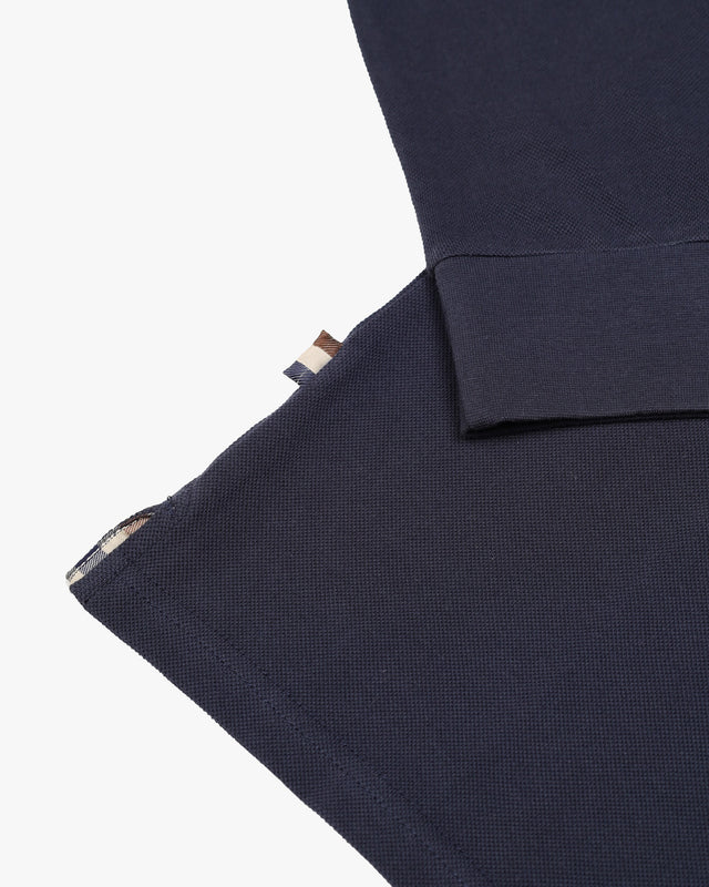 STRIPES PIQUET POLO L/S