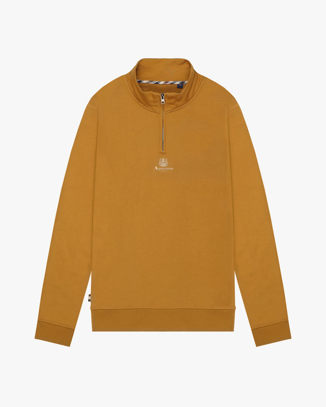 CENTERED LOGO 1/4 ZIP FLEECE