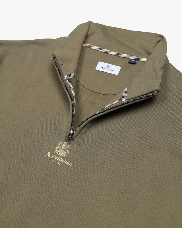 CENTERED LOGO 1/4 ZIP FLEECE