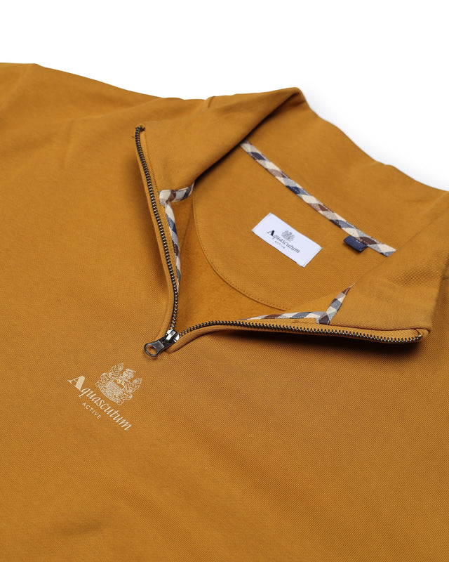 CENTERED LOGO 1/4 ZIP FLEECE