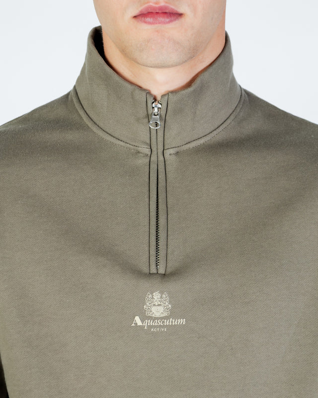 CENTERED LOGO 1/4 ZIP FLEECE