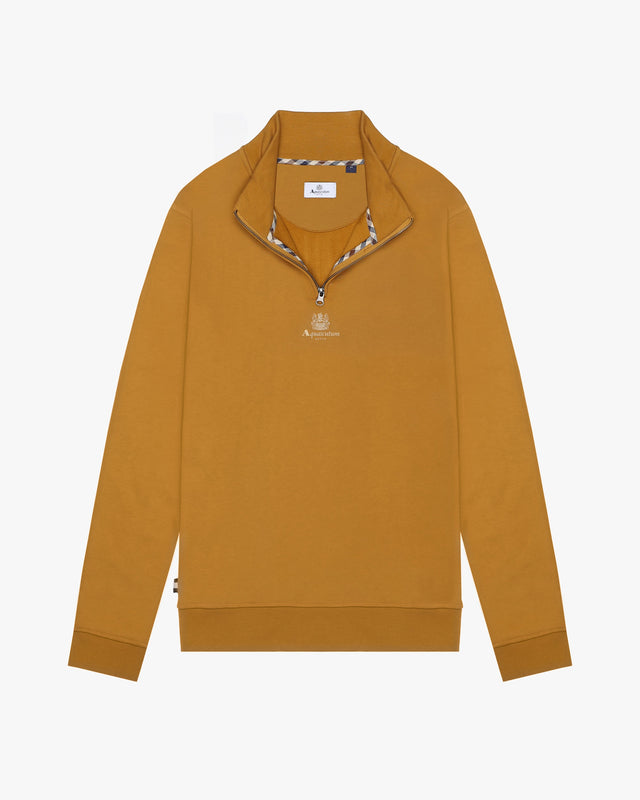 CENTERED LOGO 1/4 ZIP FLEECE