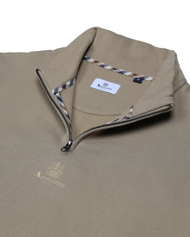 CENTERED LOGO 1/4 ZIP FLEECE