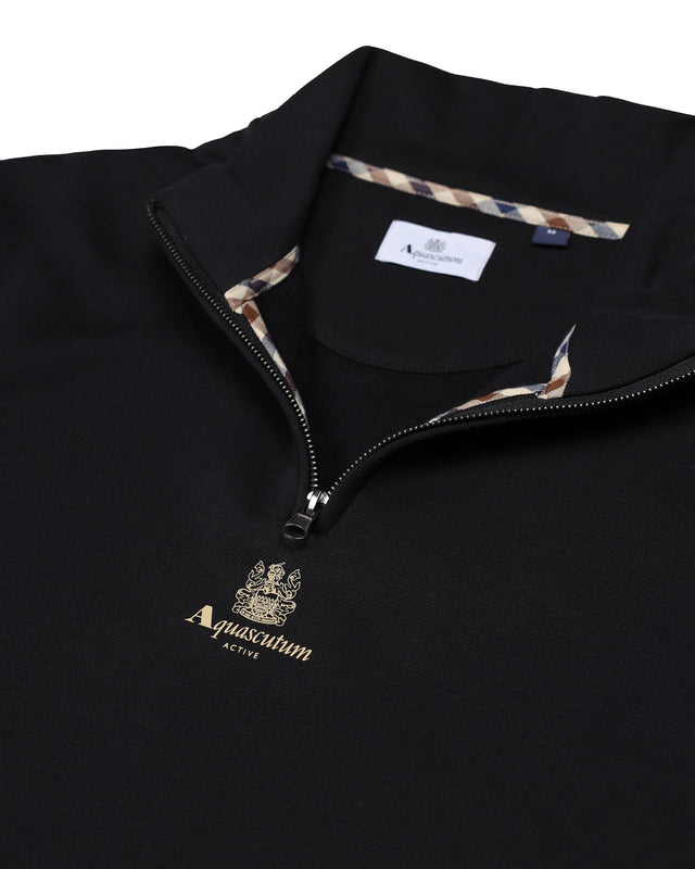 CENTERED LOGO 1/4 ZIP FLEECE