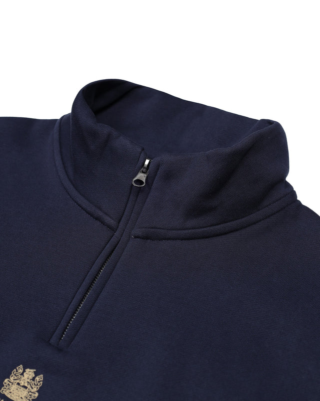 CENTERED LOGO 1/4 ZIP FLEECE