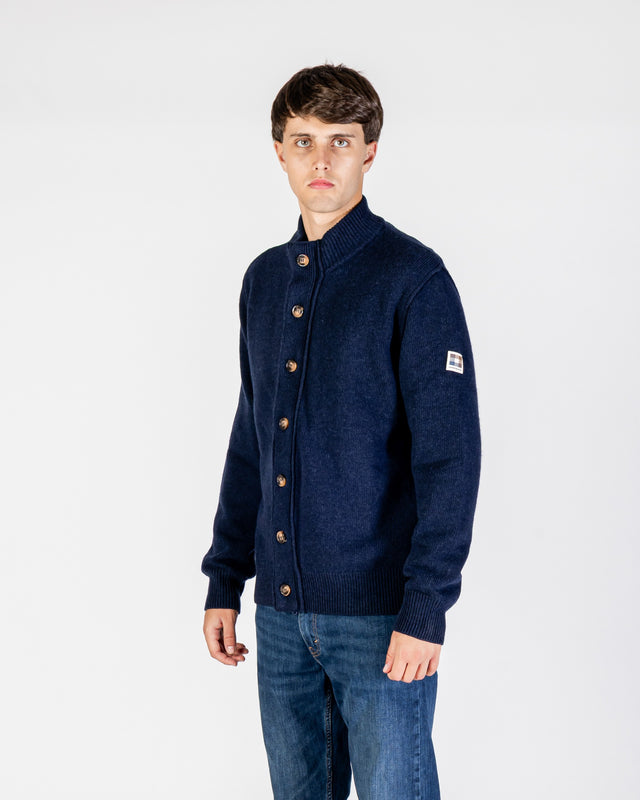Aquascutum Active LAMBSWOOL BUTTONED CARDIGAN
