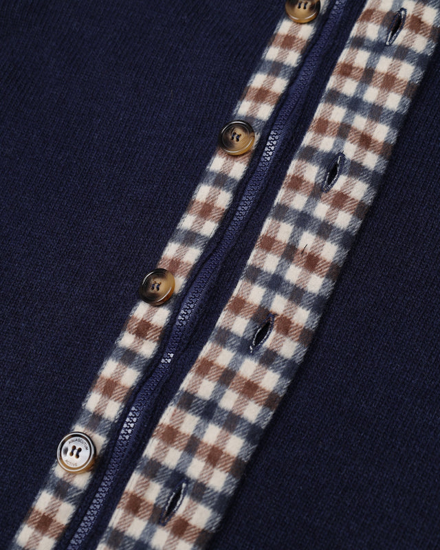 Aquascutum Active LAMBSWOOL BUTTONED CARDIGAN