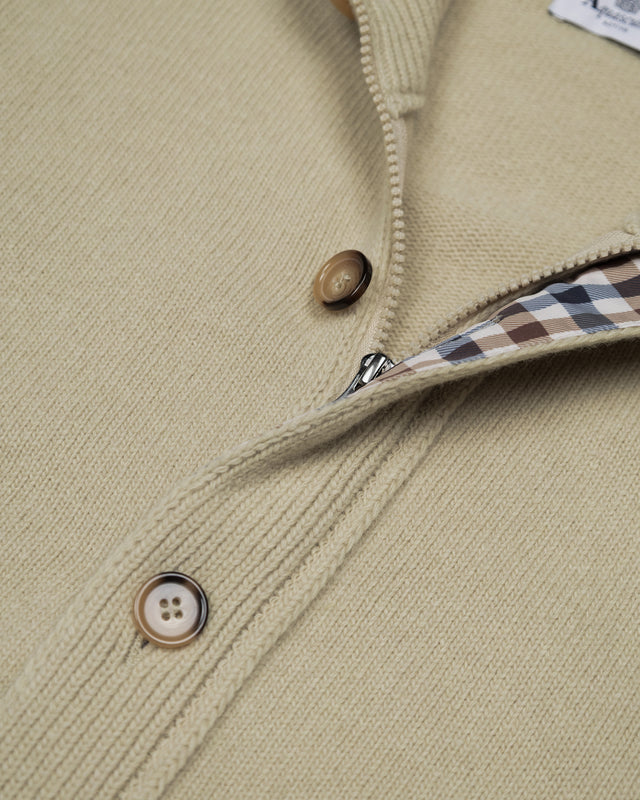 LAMBSWOOL BUTTONED CARDIGAN