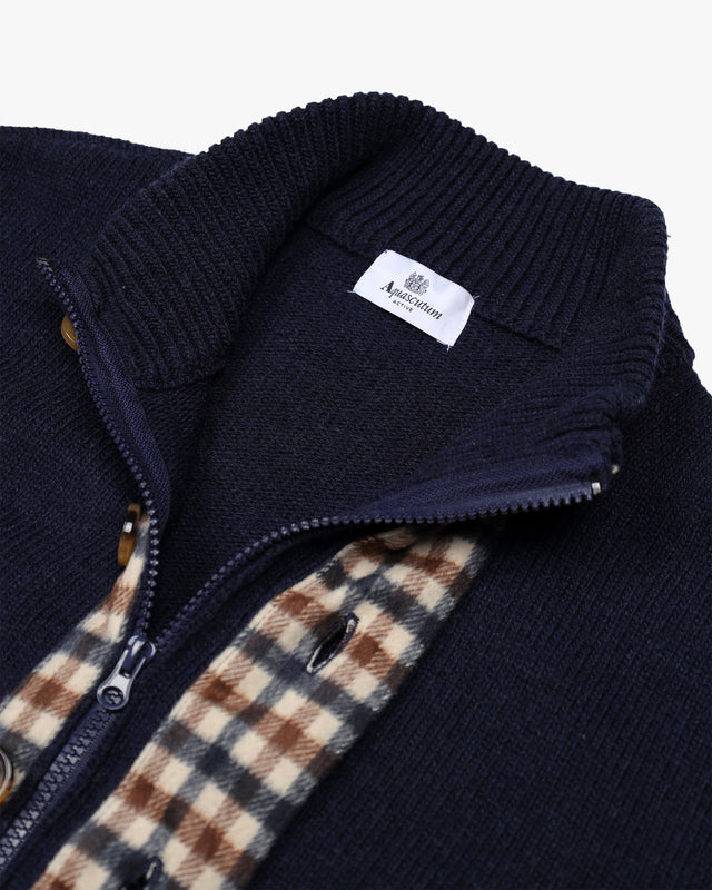 Aquascutum Active LAMBSWOOL BUTTONED CARDIGAN
