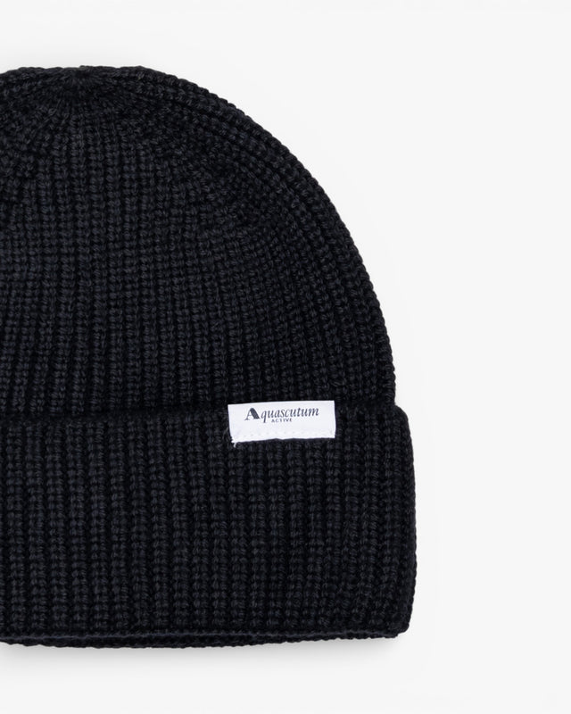 Aquascutum Active SIDE LABEL BEANIE