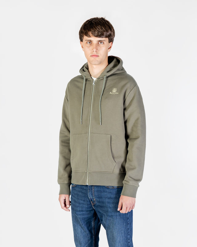 SMALL LOGO FULLZIP HOODIE