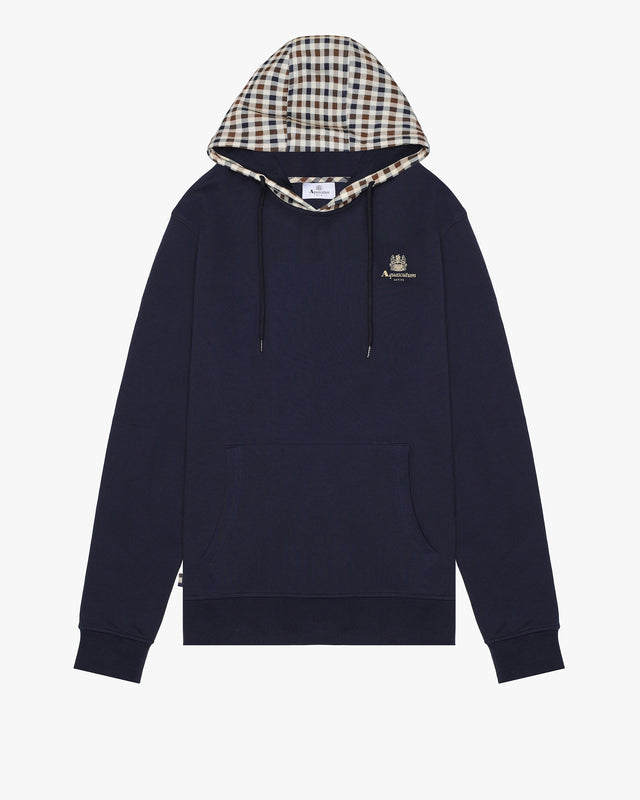 Aquascutum Active CLUB CHECK HOODIE