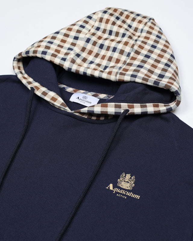 Aquascutum Active CLUB CHECK HOODIE