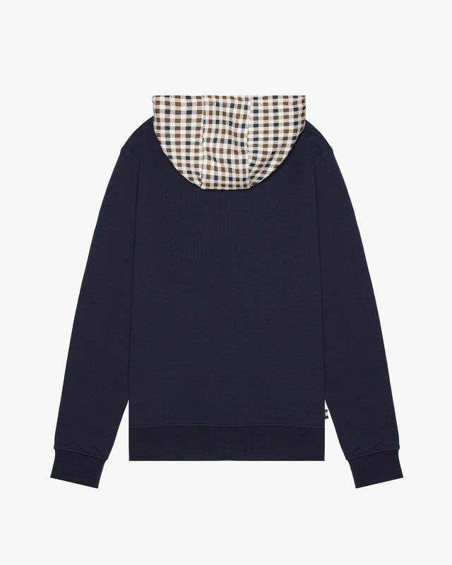 Aquascutum Active CLUB CHECK HOODIE