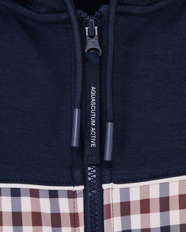 SCUBA CLUB CHECK FZ HOODIE