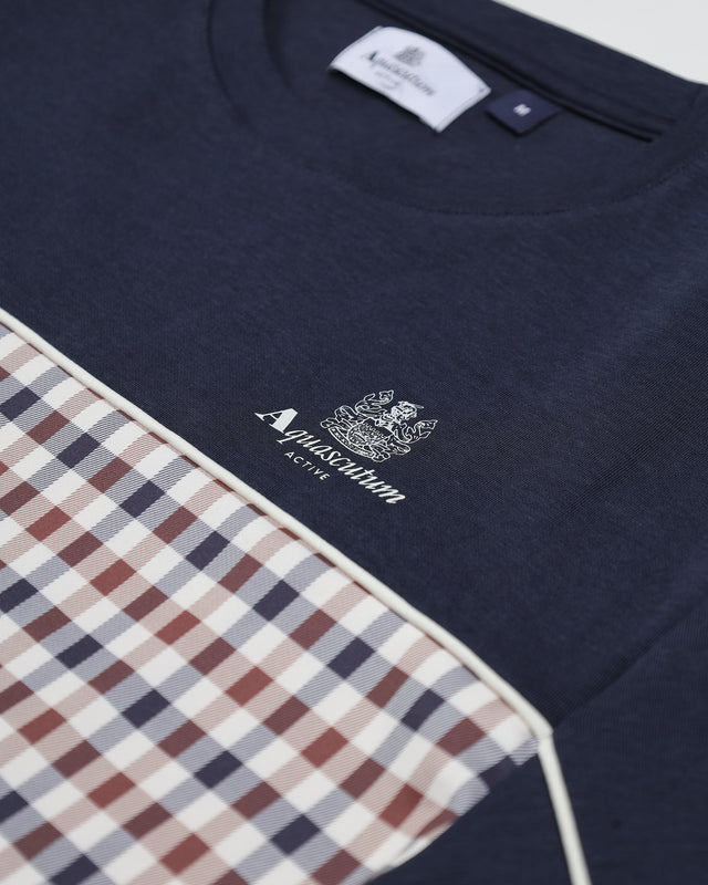 SCUBA CLUB CHECK MOCK NECK