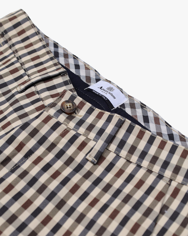 Aquascutum Active ICONIC CHINO PANT CLUB CHECK