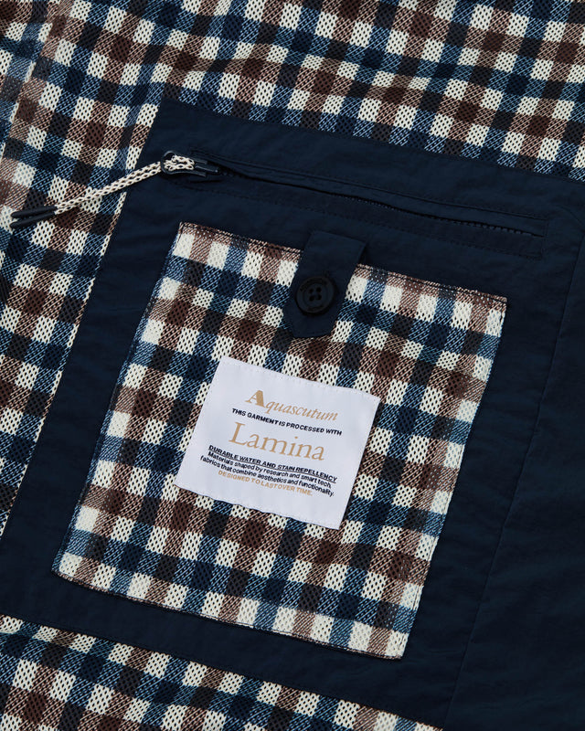 LAMINA MOCK NECK JACKET