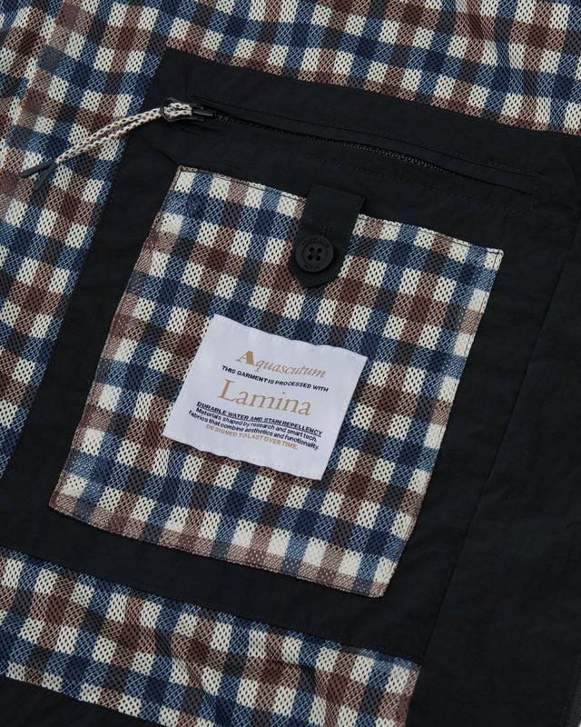 LAMINA MOCK NECK JACKET