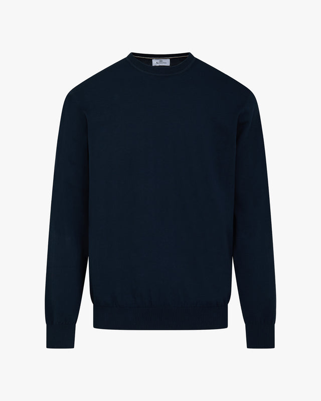 COTTON BADGE CREWNECK