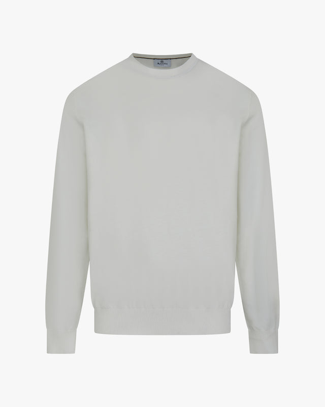 COTTON BADGE CREWNECK