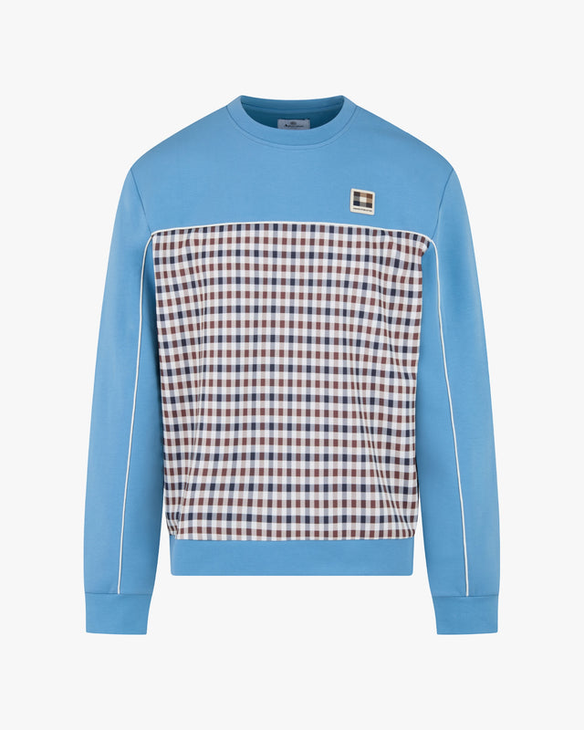 CLUB CHECK CREWNECK