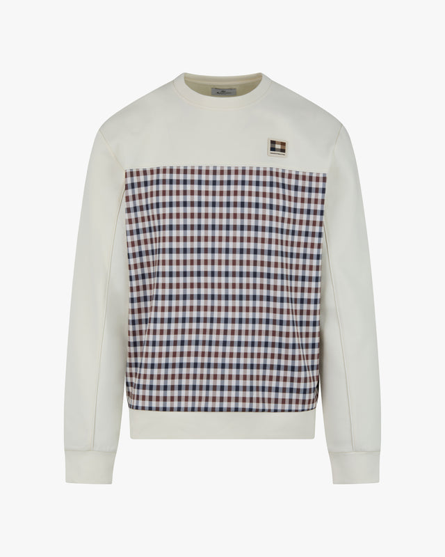 CLUB CHECK CREWNECK
