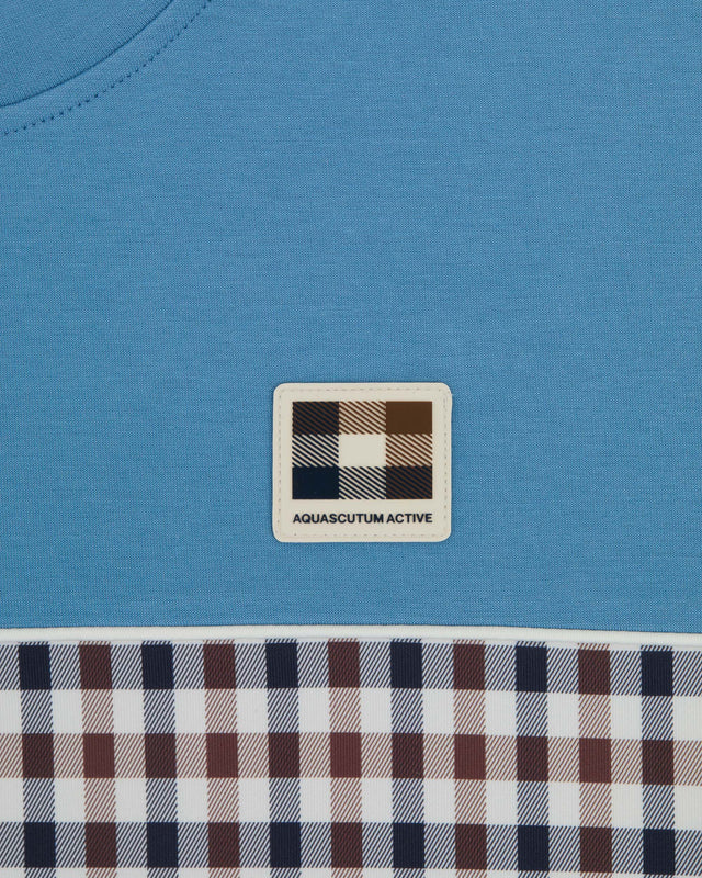 Aquascutum Active CLUB CHECK CREWNECK