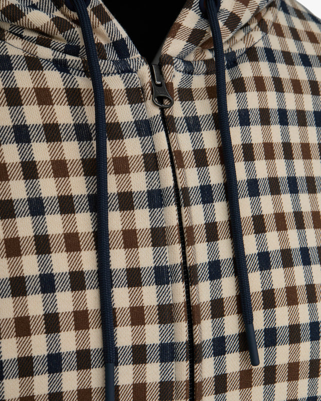 CLUB CHECK FZ HOODIE