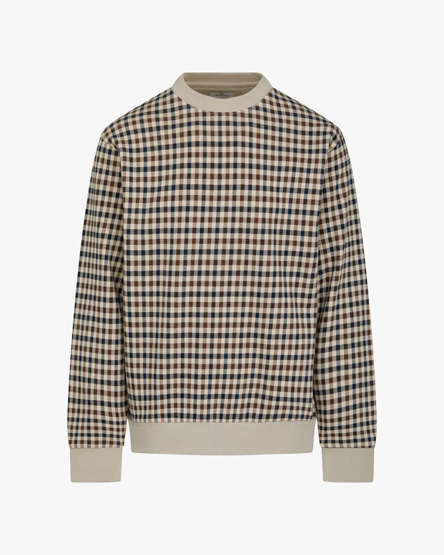 CLUB CHECK CREWNECK