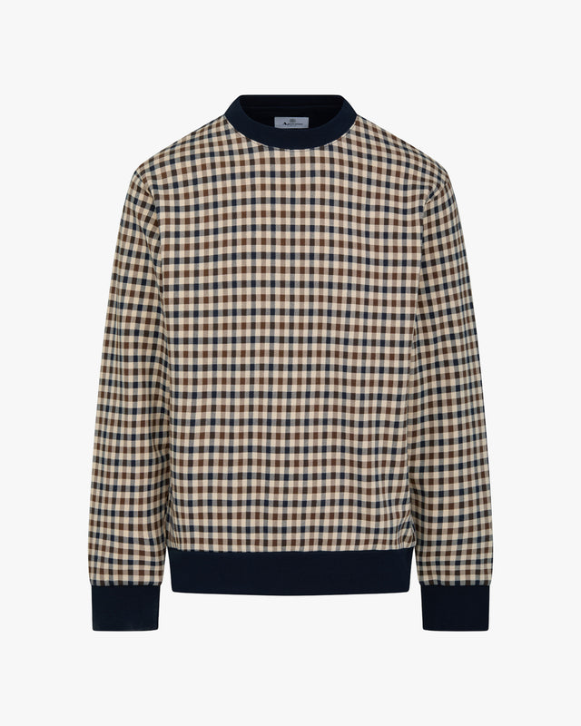 CLUB CHECK CREWNECK