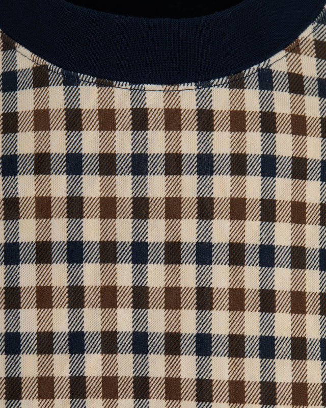 Aquascutum Active CLUB CHECK CREWNECK