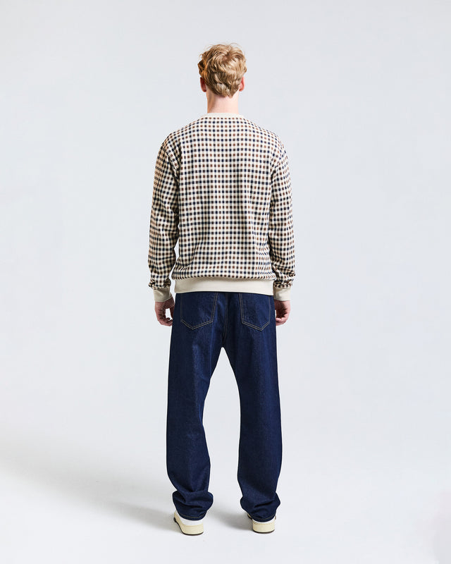 CLUB CHECK CREWNECK